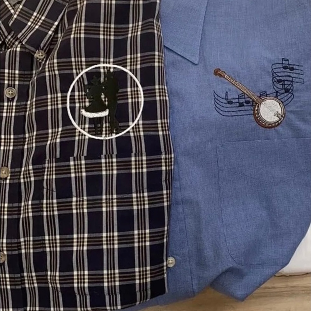 NWT L Button Front 2 Long Sleeve Shirt Bundle